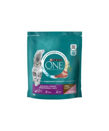 PURINA ONE Dry food of purin for fastidious duck liver 750 gr. - Buy Online on GoSupps.com