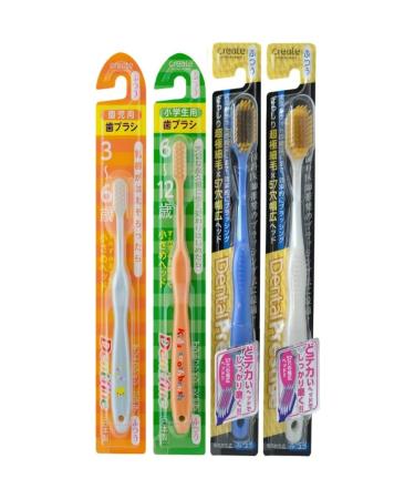 Create dentfine Set of denture Family super -toned bristles 4pcs - Buy Online on GoSupps.com