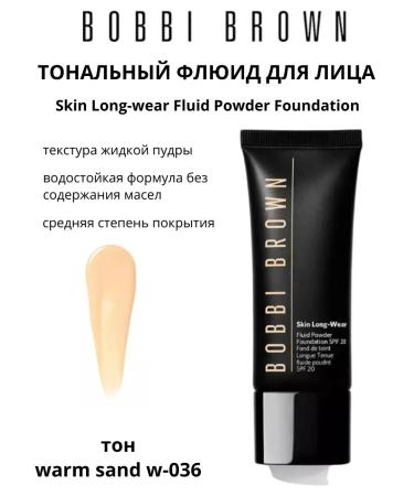 Bobbi Brown Tonal cream Skin Long-Wear SPF20 W-036 WARM SAND 40ML - Buy Online on GoSupps.com