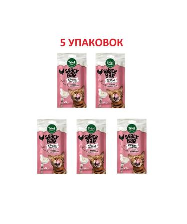 Triol Cat a treat "Cream made of chicken with shrimp" 40g x 5pcs