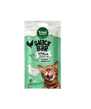 Triol Cotton treat "Cream made of chicken with macrel" 40 g x 5 pcs - Buy Online on GoSupps.com
