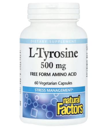 Doctor's Best L Tyrosin in capsules. L-tyrosine-amino acid