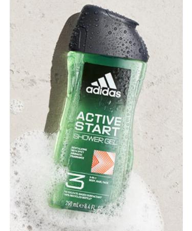 adidas Shower gel men's shampoo 3B1 Fresh Active Start set - Buy Online on GoSupps.com