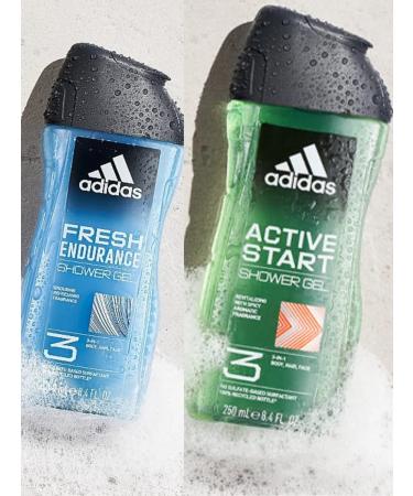 adidas Shower gel men's shampoo 3B1 Fresh Active Start set - Buy Online on GoSupps.com