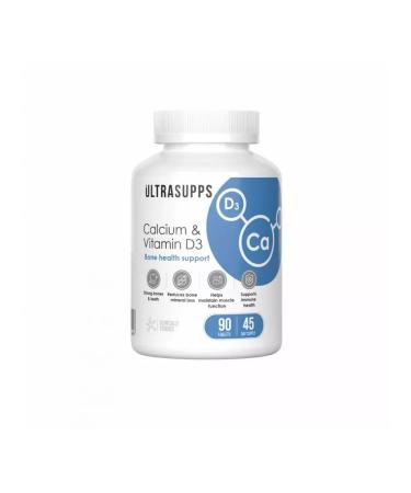 UltraSupps Calcium D3 for women for bones 90 dietary supplements for men
