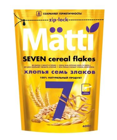 Matti Flakes 7 cereals 400 g 4 pcs - Buy Online on GoSupps.com