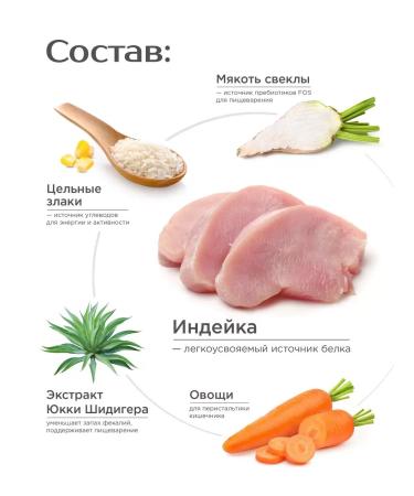 Quattro Feed for large dogs with turkey 12 kg for digestion - Buy Online on GoSupps.com