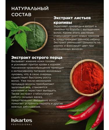 ISKARTES Professional Hair growth mask with sharp pepper - Buy Online on GoSupps.com