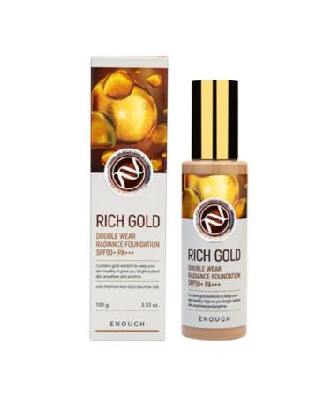 ENOUGH Tonal base with gold particles SPF50+ tone 21 100 g - Buy Online on GoSupps.com