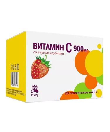 Vitamin C 900 mg with the taste of strawberries N20 Pack -Sache