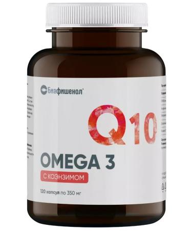 LetoFarm LLC Omega 3 biafishenol with coenzym N120 caps of 0.35g
