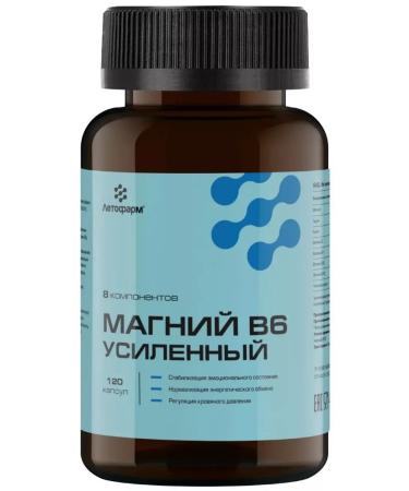 LetoFarm LLC Magnesium B6 reinforced N120 caps of 0.62 g Bank Chronopharm