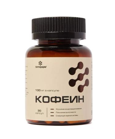 LetoFarm LLC Caffeine n30 caps 0.3 g can of chronoparm