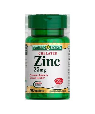 Nature's Bounty Inc HEALT Zinc 25MG N100 Table 400mg Natures Bounty