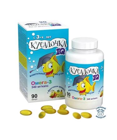 RealCaps JSC Pour IQ Omega-3 N90 caps chews 750 mg - Buy Online on GoSupps.com