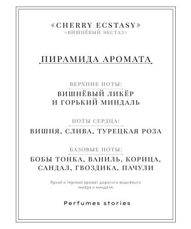 Perfume's stories Cherry Ecstasy hand cream fluid with a 50 ml dispenser - Buy Online on GoSupps.com