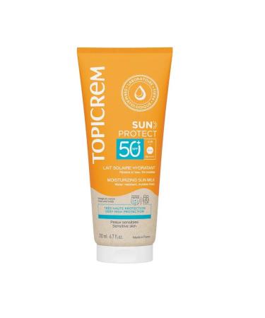 TOPICREM San Protection Milk moisturizing sunscreen SPF50+ 200ml