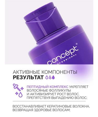 Concept Shampoo for neutralization of yellowness smoky amethyst 300 ml - Buy Online on GoSupps.com
