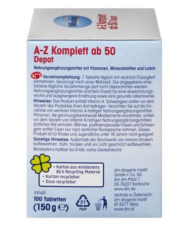 Mivolis Full -fledged complex of vitamins 50+ Germany - Buy Online on GoSupps.com