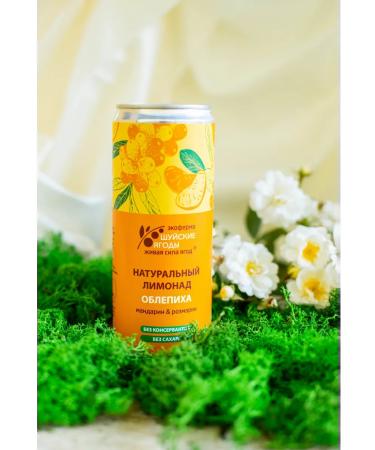 Shuya berries Lemonad of sea buckthorn tangerine and rosemary 4 pcs 330 ml - Buy Online on GoSupps.com