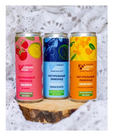 Shuya berries Lemonad of sea buckthorn tangerine and rosemary 4 pcs 330 ml - Buy Online on GoSupps.com