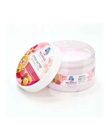MS NAILS Cream-batter for hands and body pink 250 ml