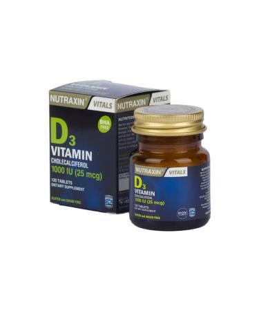 NUTRAXIN Vitamin D3 1000M 120 tablets - Buy Online on GoSupps.com