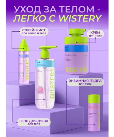 WISTERY Shower gel moisturizer for dry skin 250 ml - Buy Online on GoSupps.com