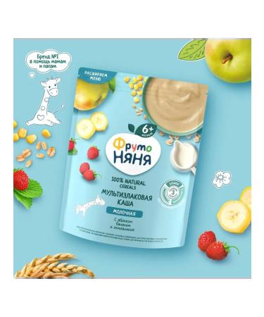 Frutonyanya Porridge multislak. Apple-Banan-Earth-Earth 4pl - Buy Online on GoSupps.com