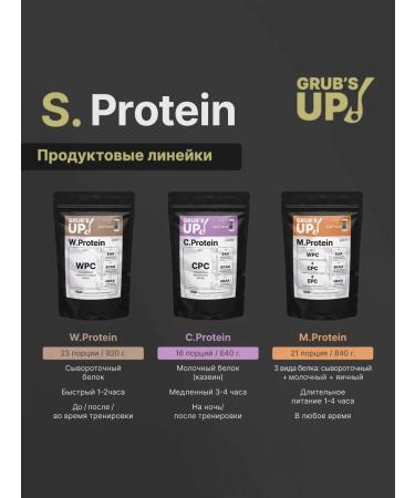 Grub's up Protein S.Protein Choco Chocolate 1000g - Buy Online on GoSupps.com