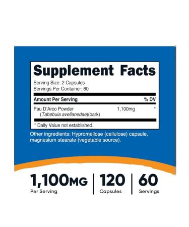 Nutricost Pau D'Arco - Buy Online on GoSupps.com