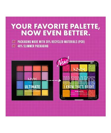 NYX Professional Makeup Palette shadows Ultimate Shadow Palette "I Know Thats Bright" - Buy Online on GoSupps.com