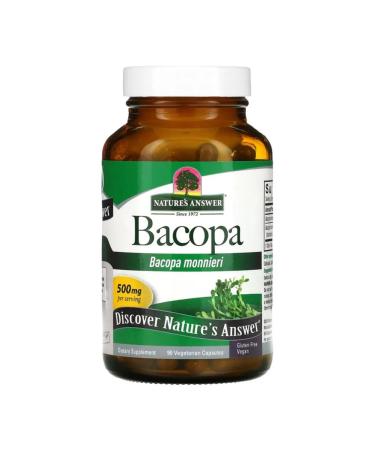 Nature's Answer Bakopa 500 mg 90 vegetarian capsules - Buy Online on GoSupps.com