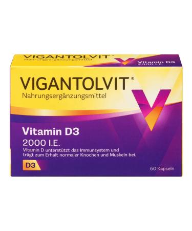 Vigantolvit Vitamin D3 2000 V.E. 60 soft capsules 10.8 g (Germany)
