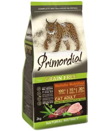 Primordial Dry food for cats duck and turkey 2 kg