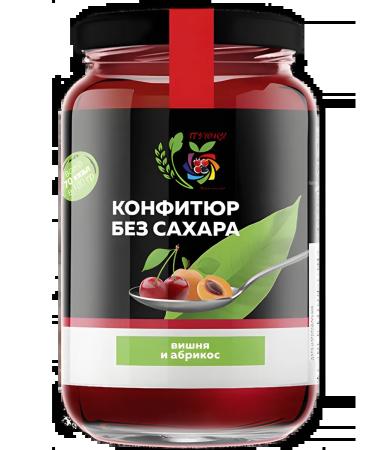 IT'S YOURS Jam confiture without sugar cherries and apricot 350g