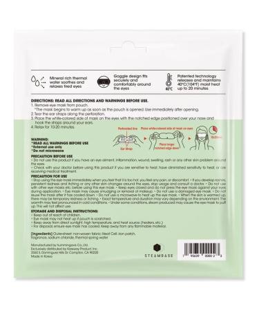 STEAMBASE Steam Eyemask eye mask - Buy Online on GoSupps.com