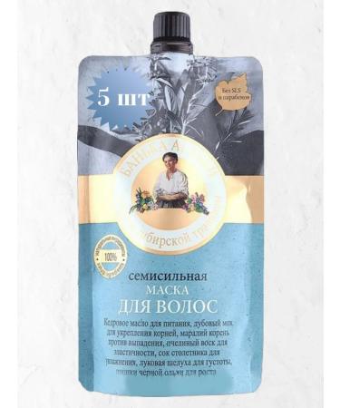 Grandma Agafia's Recipes For hair mask Semisyny 5pcs*100 ml