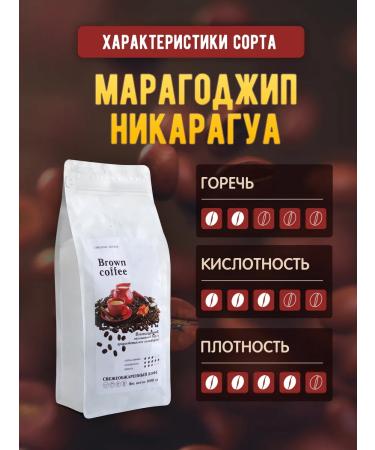 Brown coffee Coffee in grains Maragogodzhip Nicaragua 500 grams - Buy Online on GoSupps.com