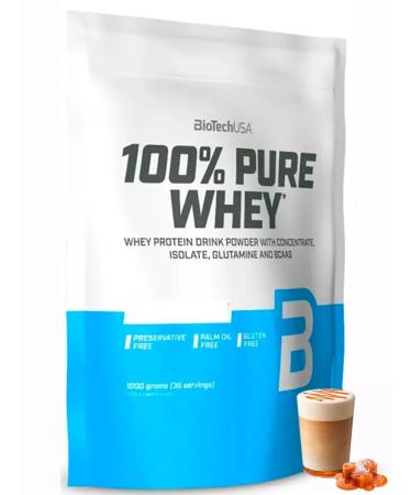 BioTechUSA Serum protein 100% Pure Whey 1kg caramel-kapuchino - Buy Online on GoSupps.com