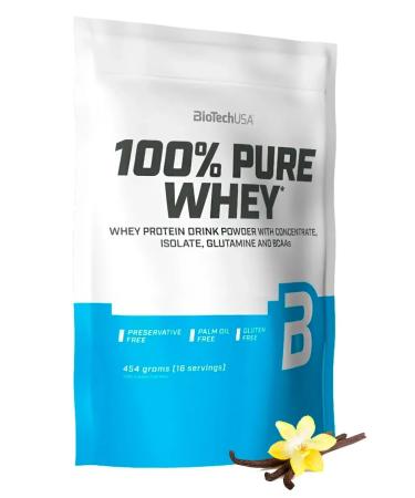 BioTechUSA Serum protein 100% Pure Whey 454g vanil - Buy Online on GoSupps.com