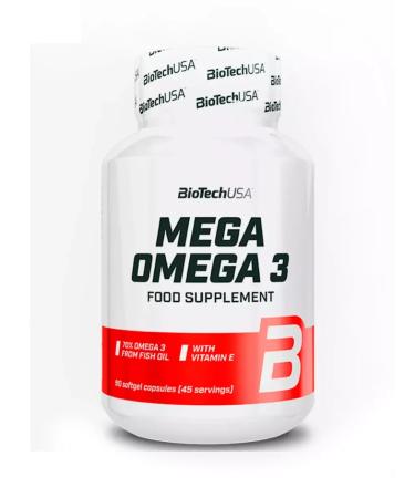 Biotech USA Fish oil Mega Omega-3 90 capsules - Buy Online on GoSupps.com