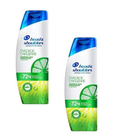 Head & Shoulders Shampoo deep cleansing with citrus 300 ml - 2 pcs
