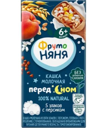 Frutonyanya Porridge liquid milk mix 0.2l (7pcs) - Buy Online on GoSupps.com