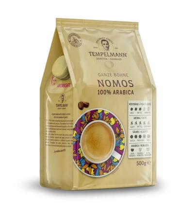 Coffee in the grains of TEMPELMANN NOMOS 500 g x 2 pcs - Buy Online on GoSupps.com