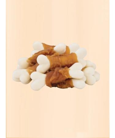 Country delicacies Dog treats Calcium bone with chicken 10 pcs - Buy Online on GoSupps.com
