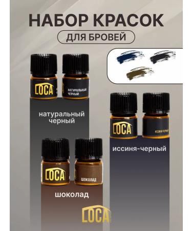 LOCA professional A set of eyebrow colors (3 bottles)