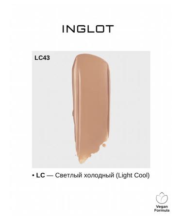 INGLOT Tonal base matting Playinn Ysm Face Foundation 43 - Buy Online on GoSupps.com