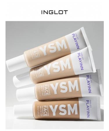 INGLOT Tonal base matting Playinn Ysm Face Foundation 43 - Buy Online on GoSupps.com