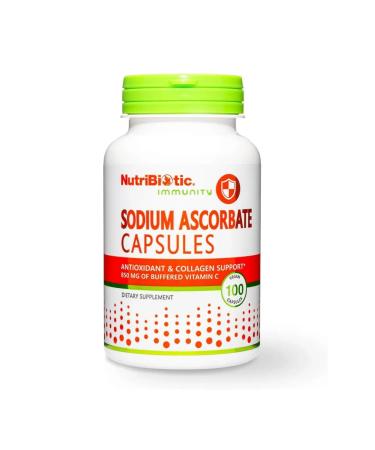 NutriBiotic Sodium ascorbate 100 Caps vitamin C ascorbate sodium